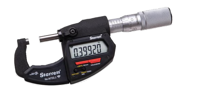 New Starrett Wireless Gages have built-in radio transmitters to transmit measurement data.

